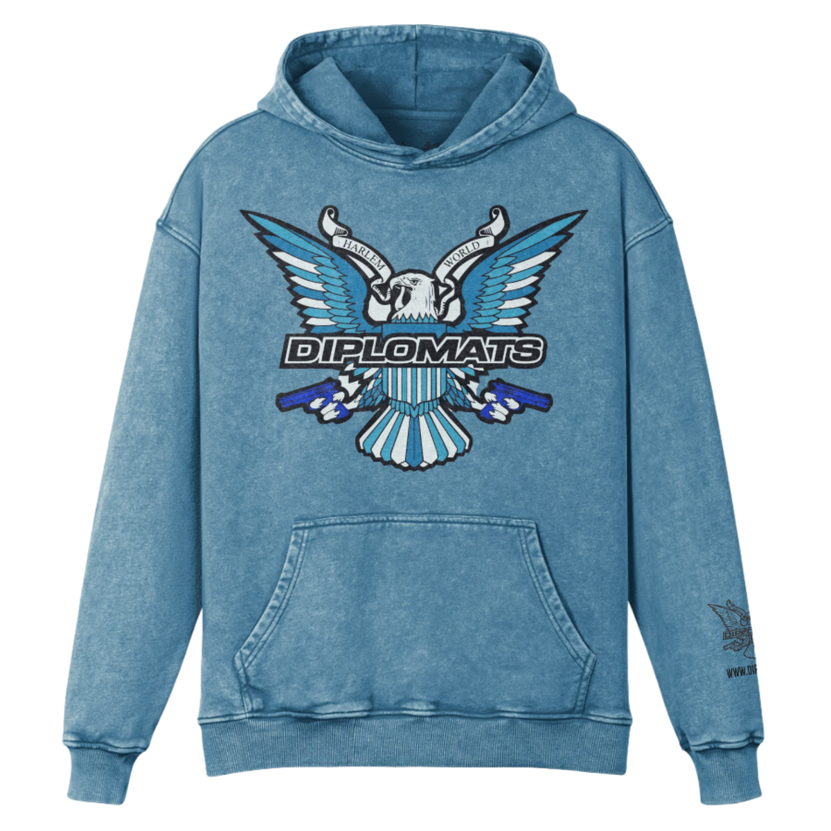 The Attaché — Ice Blue Eagle Hoodie