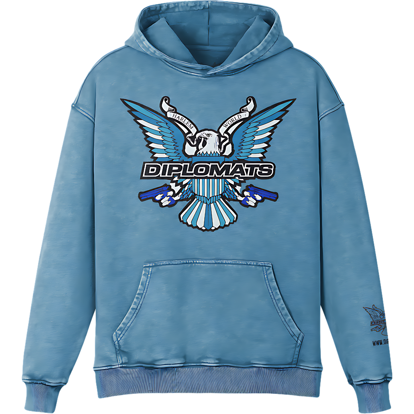Dipset Ice Blue Eagle Hoodie - Oversized Limited Edition