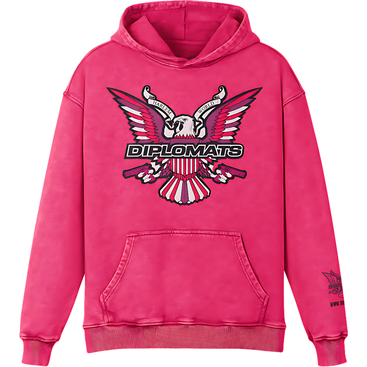 The Official Dipset Faded Pink Eagle Hoodie – Dipset Music