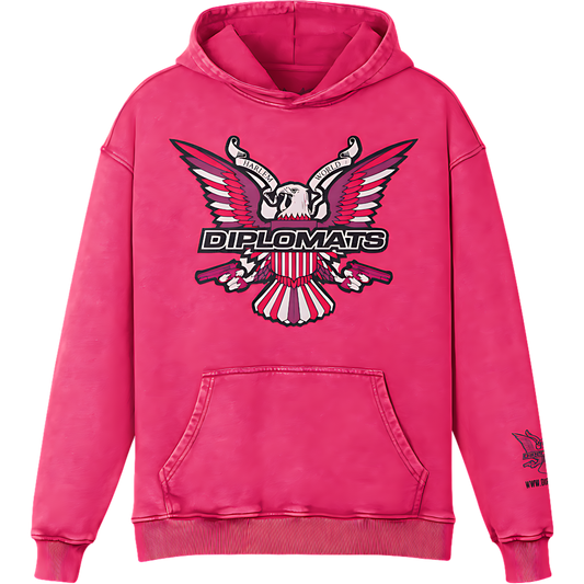 The Official Dipset Faded Pink Eagle Hoodie