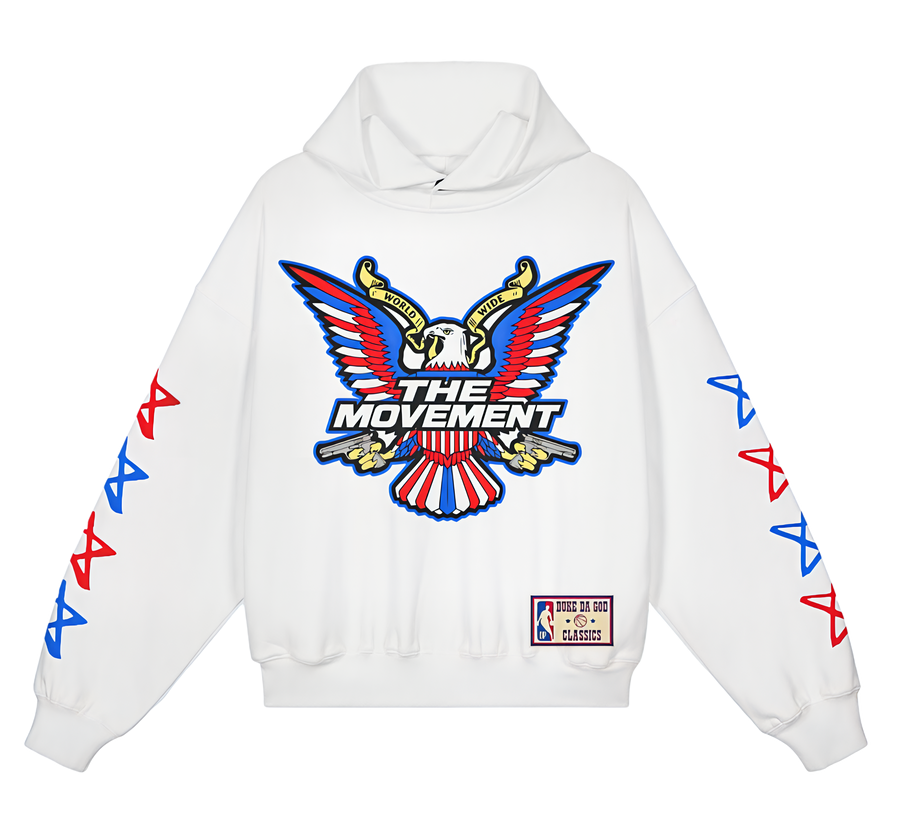 The Ramparts — Star-Spangled Snap Collar Hoodie