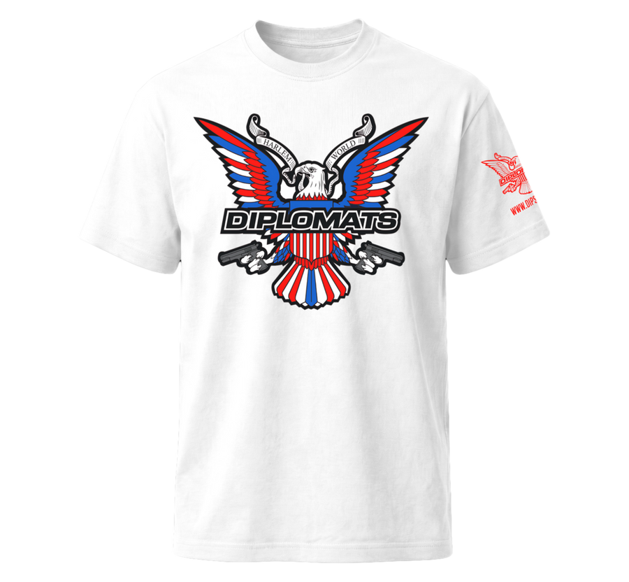 White Dipset Tee — Diplomats Eagle | Official – Dipset Embassy