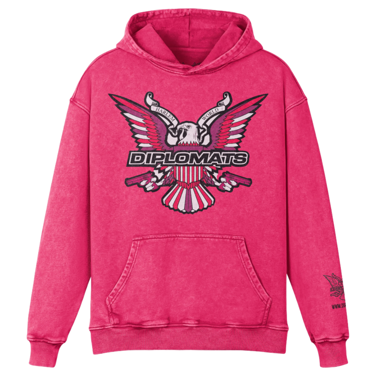 The Envoy — Faded Pink Eagle Hoodie